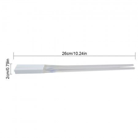 Meidong Chopsticks Lightsaber Light Up Chop Sticks Glowing Reusable Portable Funny Magic Gift for Child Kids Toddlers Adults (2 Pairs, Red + Blue)