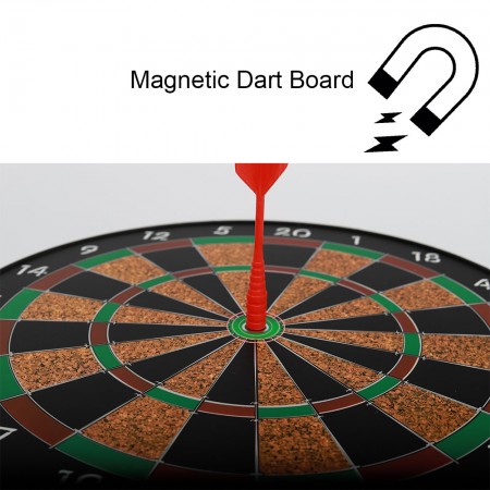 Meidong Dart Board Magnetic 12'' with 6pcs Safe Precision Magnets Darts Great Classic Game Dartboart Set for The Whole Family Kids Boys Girls Teens Best Gifts