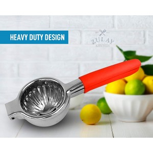 Meidong Lemon Juicer Stainless Steel Premium Heavy Duty Solid Metal Juicer Bowl-Large Manual Citrus Juicer and Lime Juicer Stainless Steel