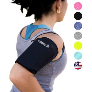 Meidong Phone Armband Sleeve: Best Running Sports Arm Band Strap Holder Pouch Case for Exercise Workout Fits iPhone 5S SE 6 6S 7 8 Plus iPod Android Samsung Galaxy S5 S6 S7 S8 Note 4 5 Edge LG HTC Pixel SMALL