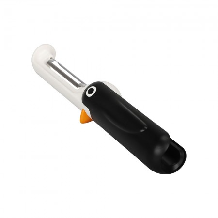 Meidong Vegetable Peeler Penguin Shape Collapsible Stainless Steel Blade Fruit Peeler Portable Kitchen Foldable Gadget Tool for Carrot Cucumber Potatoes Melon Peeling