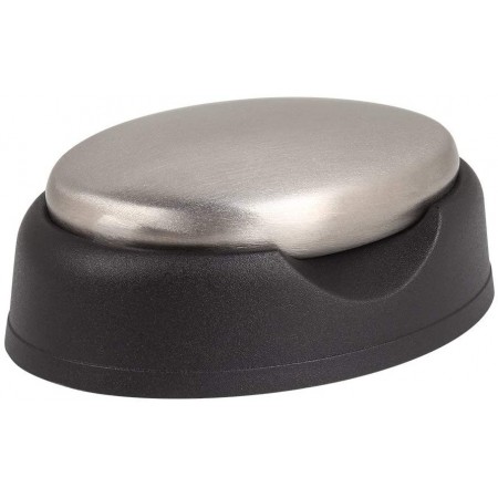 Meidong Stainless Steel Soap Odor Remover Deodorant Bar Newness Eliminating Smells Like Onion Garlic Fish Other Strong Scents from Kitchen Gadgets for Kid Men Women Hands and Skin, With Soap Dish