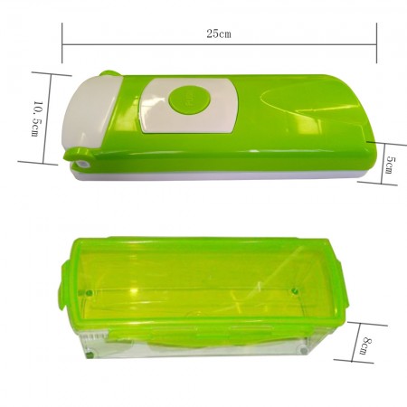 Meidong Vegetable Chopper Veggie Slicer With 11 Parts Multifunction Chopper Dicer Can Slice Shred Cube Mince Peel Chop For Food Onion Apple Salad Egg Garlic Cheese Tomato, Green