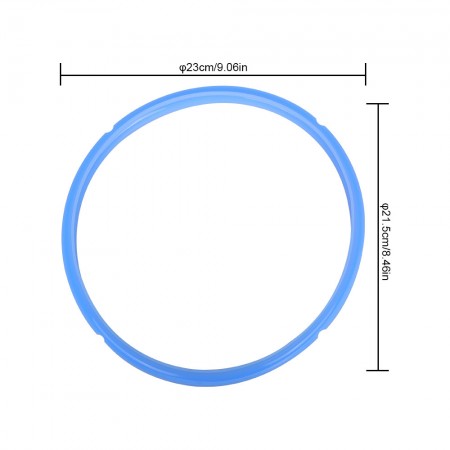 Meidong 6qt Instant Pot Sealing Ring Accessories Silicone BPA-Free Seal Lasting Fits IP-DUO60 IP-LUX60 IP-DUO50 IP-LUX50 Smart-60 IP-CSG60 IP-CSG50 (Blue+Red)