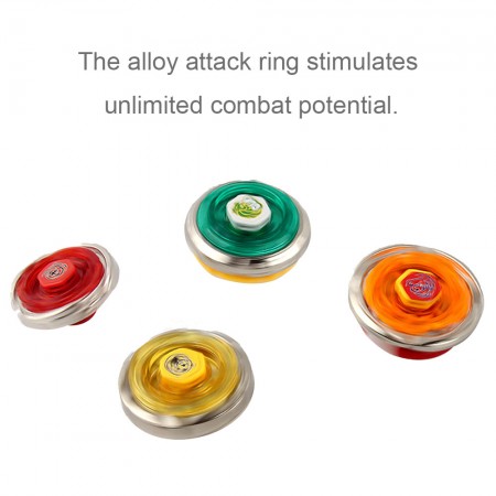 Meidong Bey Battling Blades Game 4pcs Spinner Tops Metal Fusion Starter Winning Set with Launchers Assemble Accessories for Kids Teens Friends Gathering Party
