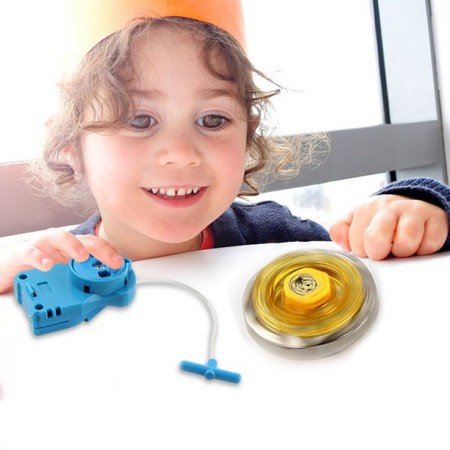 Meidong Bey Battling Blades Game 4pcs Spinner Tops Metal Fusion Starter Winning Set with Launchers Assemble Accessories for Kids Teens Friends Gathering Party