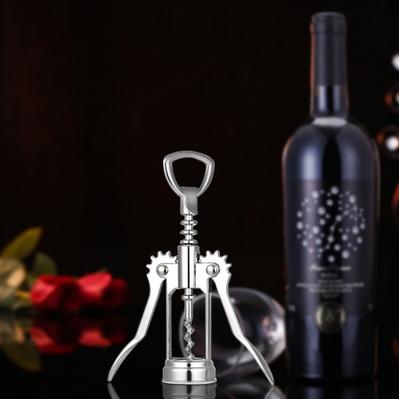 Meidong Wine Corkscrew Wing Opener Sturdy Zinc Alloy Durable Spiral Opener Corkwood Accessories Reusable Wine Bottle Stoppers Remove