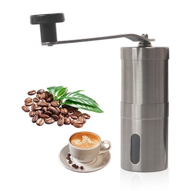 Meidong Coffee Grinder Manual Herb Adjustable Ceramic Burr Grinder Mini Mill Hand Crank Portable Washable for Home House Travel Camping Hiking Outdoor Activities