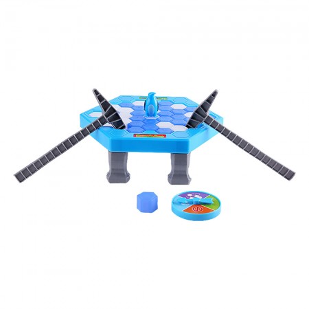 Meidong Mini Table Game Save Penguin Pre Kindergarten Toys Ice-Breaking Desktop Game Knock Ice Cube Assemble Toys Promote Parent-Child Interactive Game for Family Gathering Party Festival