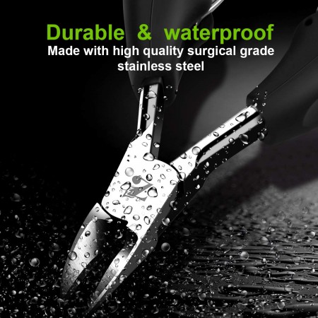 Meidong Nail Clippers with Lifter Suit Heavy Duty Stainless Steel Soft Grip Toe Nail Cutters Olecranon Design for Thick and Brittle Toenails Caused by Paronychia Nail Fungus Damage or Aging (Black)