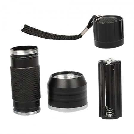 Meidong UV Flashlight Pet Urine Detector Light Handheld Flashlight Black light UV Lights 24 LED Ultraviolet Blacklight For Dog Cat Urine Dry Stains Bed Bug (Black)