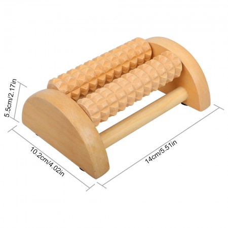 Meidong Foot Massager Roller Deep Tissue Wood Foot Massager for Relieving Foot Arch Pain Plantar Fasciitis Muscle Aches Soreness Stimulates Myofascial