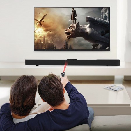 TV Sound Bar, Meidong Bluetooth Soundbar with Built-in Subwoofer, 36 inch 2.0 Channel Home Theater Speakers, Wireless and Wired Bluetooth Audio for TV/PC/ Phones/Tablets/ Echo dot (2017 Model) 