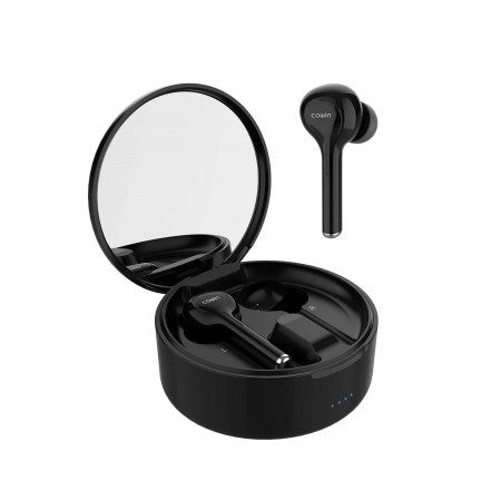 COWIN KY03 True Wireless Earbuds Bluetooth Wireless Ear Buds TWS Headphones in-Ear Earphones Truly Wireless Earbuds with Microphone Charging Case HiFi Stereo Sound 30H Playtime Earbuds for Sport