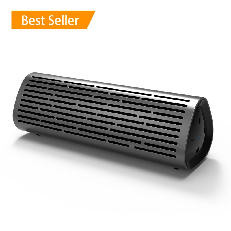 Meidong MD-2110 Bluetooth Speakers Portable Wireless Speaker with 12W Rich Deep Bass, Waterproof IPX4 Shower Splashproof, Premium Aluminum Shell and 12 Hours Playtime