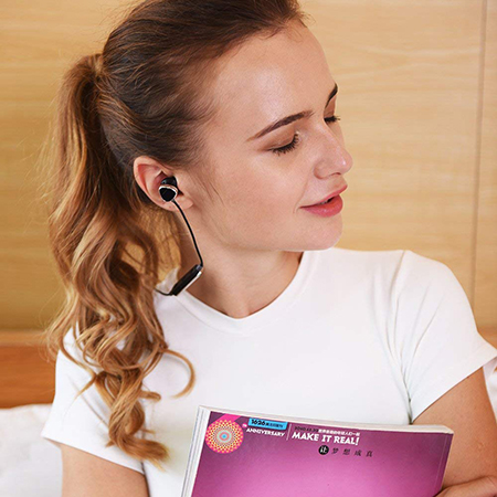 Mighty Rock Active Noise Cancelling Headphones Bluetooth Earbuds Wireless Headset with Hard Travel Case Built-in Microphone Volume Control Enhanced Bass Earbuds for Sport for Workout