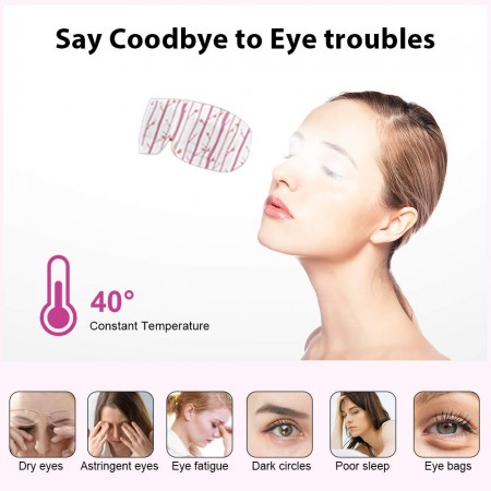 Meidong Steam Eye Mask for Dry Eyes Dark Circles Puffy Eyes Heated Eye Mask for SPA Eye Health Sleeping (14 PCS)