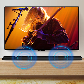Sound bar, Meidong Soundbar with Bluetooth Wireless & Wired 2.0 Channel